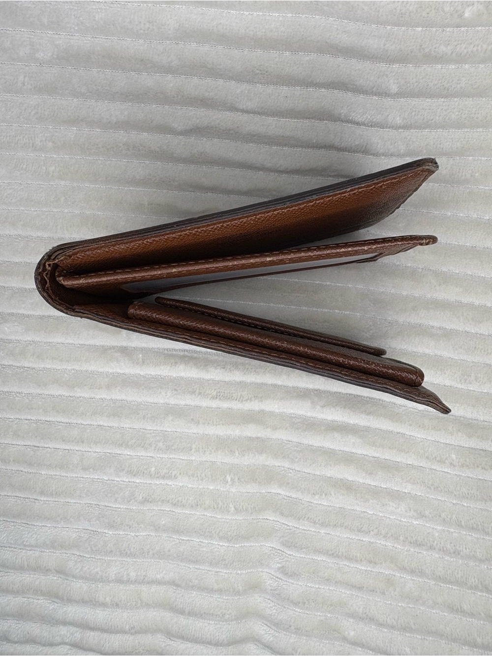 Authentic Louis Vuitton Monogram Bifold Wallet Brown Canvas Leather Coin Pocket - Picture 5 of 16